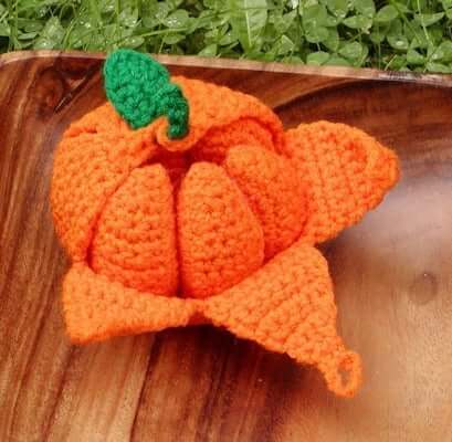 Peelable Orange Amigurumi Crochet Fruit Pattern by Honey Bee 69
