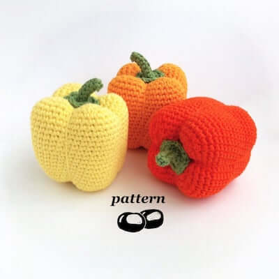 Crochet Pepper Pattern by Little Conkers