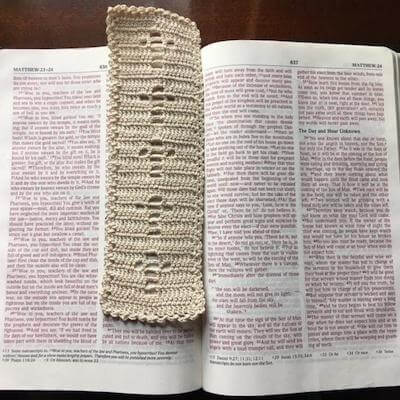  3. Crochet Solid Cross Bookmark Pattern by Edith Blayn