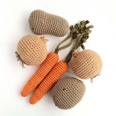 Crochet Vegetables Pattern by Little Conkers
