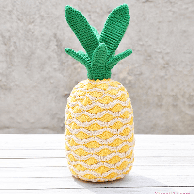 Free Pineapple Amigurumi Fruit Crochet Pattern by Yarn Plaza
