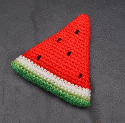 Watermelon Wedge Crochet Pattern by Chi-Sze Ooi