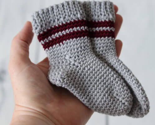 Crochet Baby Crew Socks Pattern by Rich Textures Crochet