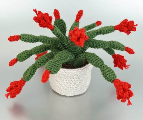 Crochet Christmas Cactus Pattern by Planet June