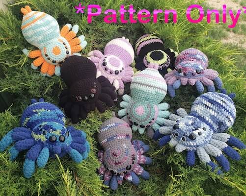 Crochet Huggable Spider Pattern by Hook Master Crochet