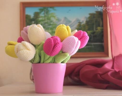 Crochet Tulip Pattern by My Crochet Wonders