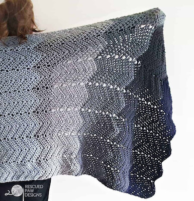 Ripple Crochet Blanket Pattern by Easy Crochet