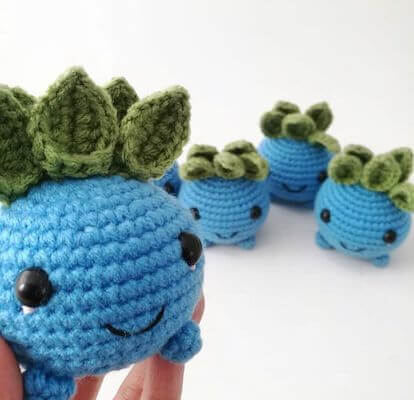 Sprouting Oddish Crochet Pattern by Knot Bad Ami