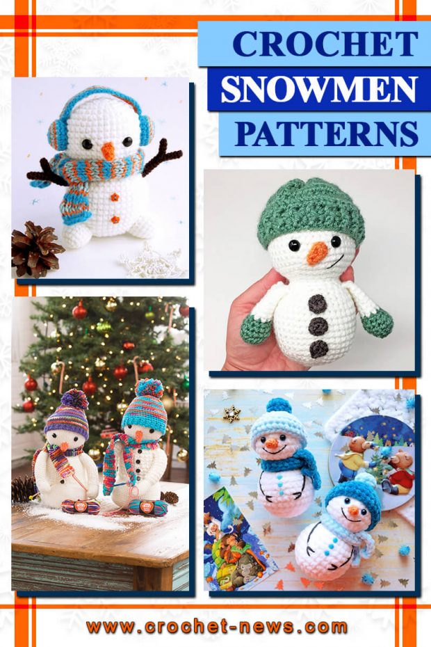Winter pdf Snowman crochet pattern Cute small frosty the snowman Christmas crochet Toy Pattern Amigurumi doll