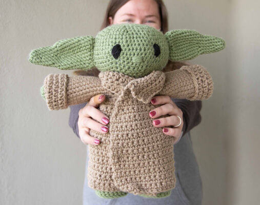 Life sized Baby Yoda Crochet Pattern by CraftedRichs