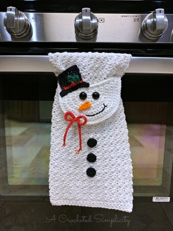 Snowman Kitchen Towel by ACroch