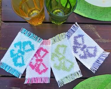 Butterfly Mug Rug Crochet Pattern by Handmade By Raine