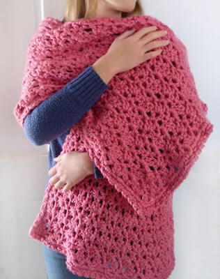 Comfy Snuggle Shawl Crochet Pattern by Crochet Spot Patterns