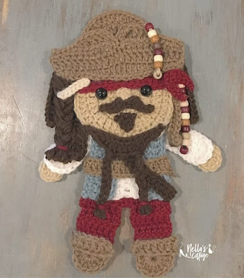 Crochet Pirate Pattern by Nella's Cottage