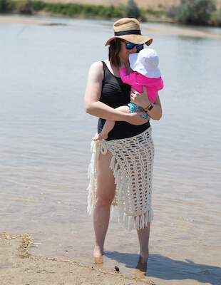 Beach Cover Up Easy Crochet Sarong Pattern by Whistle And Ivy