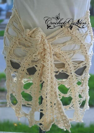 7. Crochet Sarong Pattern by Crochet Garden