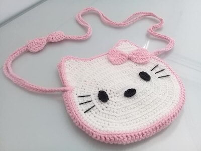 Crochet Hello Kitty Bag Pattern by Sweet Sam Design