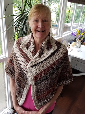 Nancy's Hug Shawl Crochet Pattern by Nancy Said
