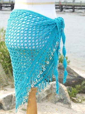 Reggae Beach Wrap Crochet Pattern by Pattern Paradise