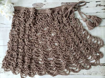 Seashell Sarong Crochet Pattern by The Frosted Stitch