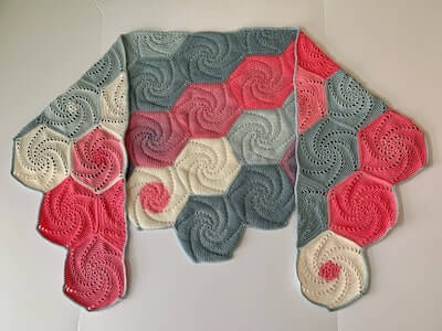 Spiral Crochet Shawl Pattern by Change Path Crochet