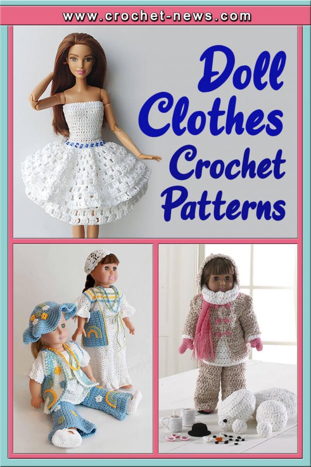 18 Inch Doll Clothes Crochet Patterns See more