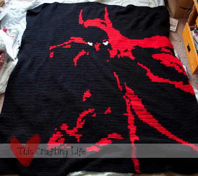 Batman Afghan Crochet Pattern from This Crafting Life