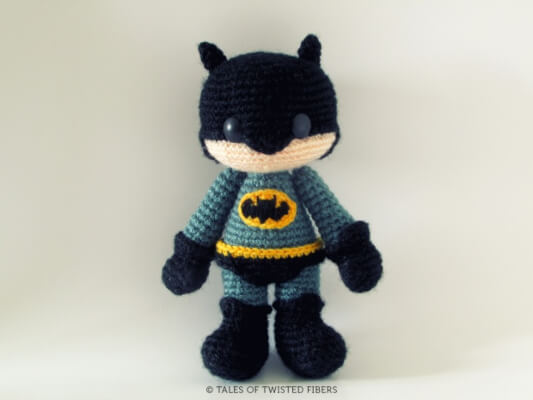 Batman Amigurumi Free Pattern from Tales of Twisted Fibers