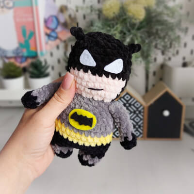 Crochet Batman Amigurumi Pattern by AmigumiByAna