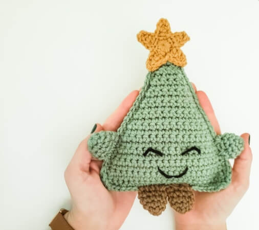 Crochet Christmas Tree Cuddler Pattern by HCCrochets