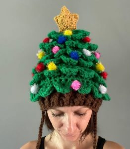 13 Crochet Christmas Tree Hat Patterns | Quick and Easy - Crochet News