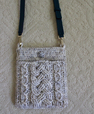 Crochet Laptop Case Tote Handbag by RebeccasStylings