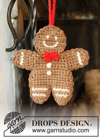 Gingy Gingerbread Man Pattern by DROPS Design