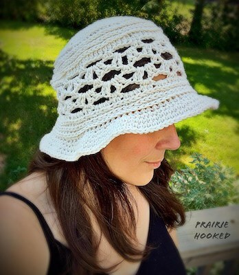 OBX Bucket Hat Crochet Pattern by Leesa's Knotty Corner