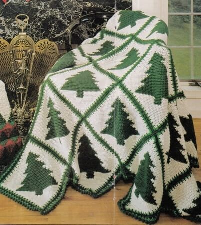 Quick & Easy Christmas Tree Afghan Crochet Pattern by Great Patterns