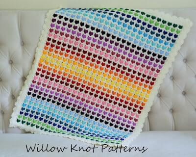 Amore Blanket Crochet Pattern by Willow Knot Patterns