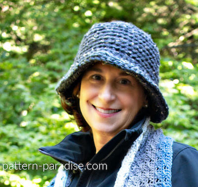 Brookstone Bucket Hat Crochet Pattern by Pattern Paradise