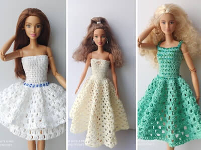 Crochet Barbie Doll Clothes Pattern by Dolls Crochet