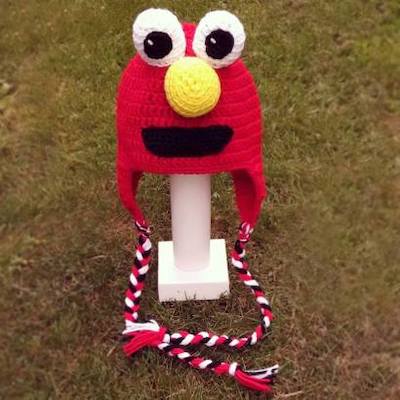 Crochet Elmo Hat Pattern by Yarnutopia