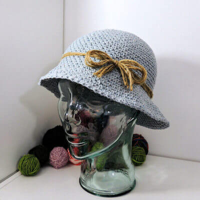 Easy Crochet Bucket Hat Pattern by Jessie At Home