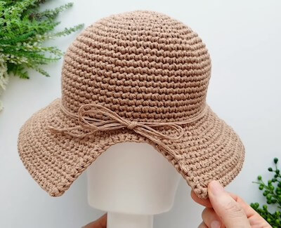 Free Bucket Hat Crochet Pattern by Yarn And Hooks
