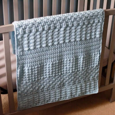 Sampler Stitch Queen Size Blanket Crochet Pattern by Crochet Spot Patterns
