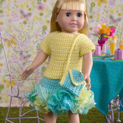 summertime frills crochet doll clothes pattern