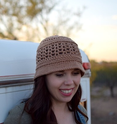 Sun Daze Bucket Hat Crochet Pattern by Hooked On Homemade Happiness