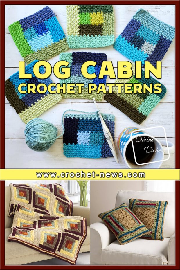 LOG CABIN CROCHET PATTERNS