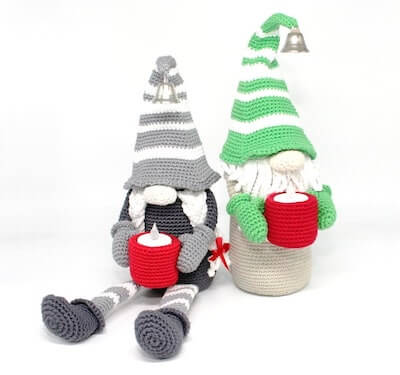 Candle Gnome Crochet Pattern by Patterns By Steph