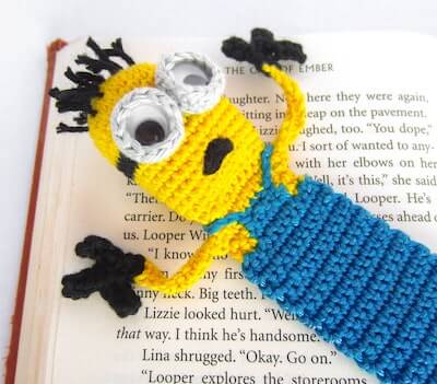 Crochet Minion Bookmark Amigurumi Pattern by Supergurumi
