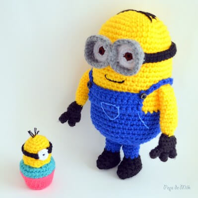 Dave The Minion Crochet Pattern by Pops De Milk