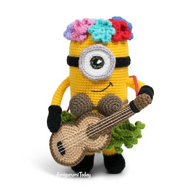 Free Hawaiian Minion Crochet Pattern by Amigurumi Today