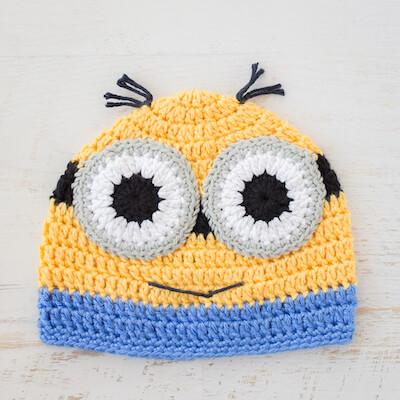 Minion Beanie Free Crochet Pattern by Loganberry Handmade